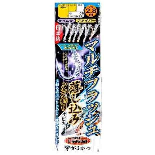 GAMAKATSU がまかつ 41011 マルチフラッシュ落シ込ミサビキ ファイバー6本 8-10