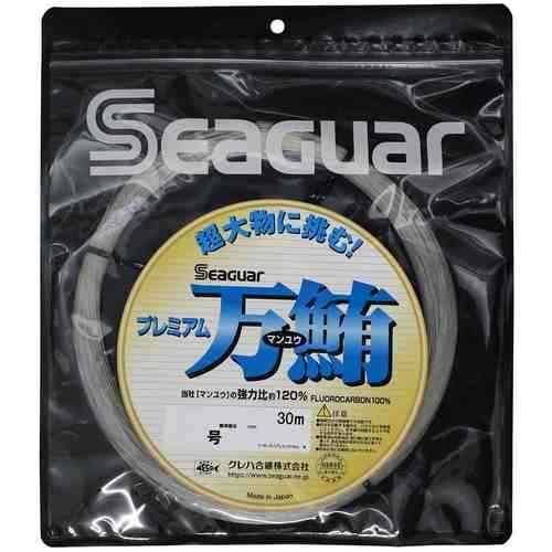 大物釣り専用ハリス 引張強力が約20%アップ KUREHA SEAGUARクレハ シーガープレミアム万鮪 30m 号柄: 30 標準直径(mm): 0.910 FLUORO CARBON