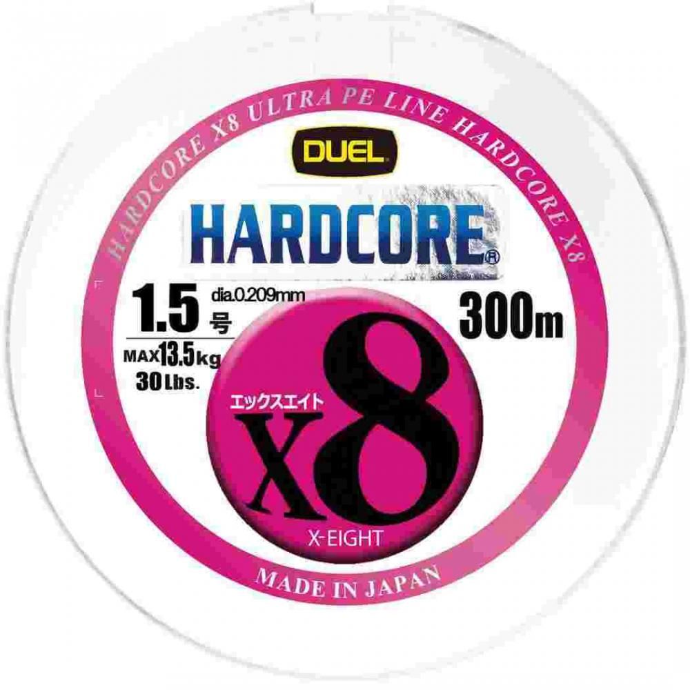 Line - DUEL デュエル ハードコア X8 300m 1.5号 5CBL 5色イエローマーキング (H3387N-5CBL)