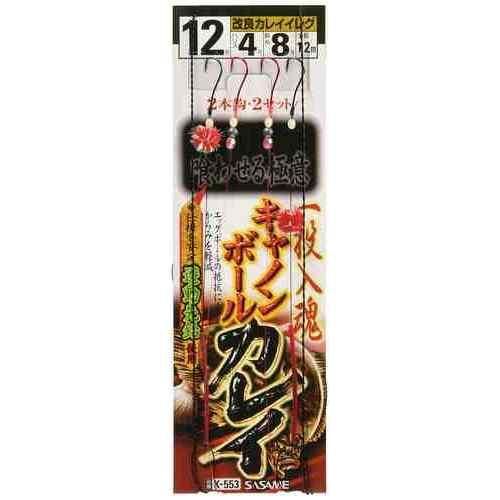 遊動先鉛を使用した設計により、エッグボールの抵抗による重心のぶれを軽減。 2本鈎×2セット 改良カレイイレグ（黒・赤）を使用 エッグボール（赤）を搭載 ダイヤカット玉を採用 ウキ止めゴム付き 丸オモリを使用 原色夜光玉を装備 スペック 全長: 1.2m 号数: 12 ハリス: 4 モトス: 8