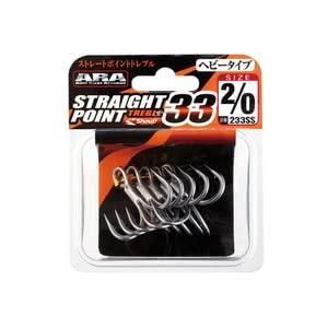 ビッグフィッシュ対応のストレートポイント太軸トレブル。 ヘビーワイヤー仕様で耐久性が高い。 ターゲットはヒラマサ、マグロ、GTなどのソルトビッグフィッシュ。 鋭利なロングテーパーのストレートポイント。 高強度、低伸度PEラインの負荷をしっかり受け止める形状。 耐蝕性の特殊表面処理 ARA（Anti Rust Armour）による高い防錆効果。 スペック サイズ: 1/0 入数: 6本 カラー: シルバー