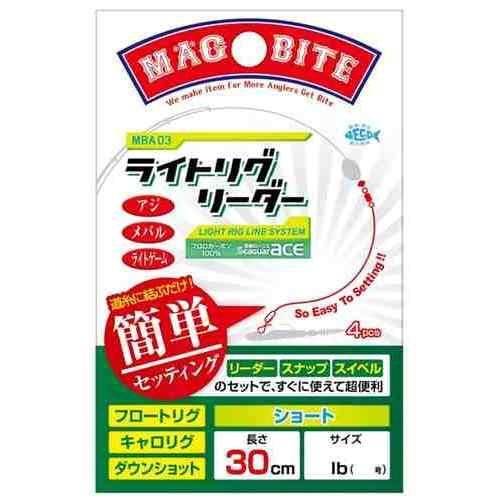 リーダー、スナップ、スイベルがあらかじめ組み込まれているため、すぐに使用可能なライトリーダー。 細いラインが見えにくい問題を解消 リグ作成の手間を省き、ラインを結ぶだけで使用開始 スペック 長さ: 30cm 入数: 4個 リーダー: シーガーエース スナップ: ハングS スイベル: ＃10 クッションゴム: 東邦産業ケイムラクッションビーズ カラー: ショート