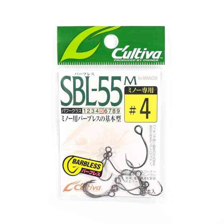 CULTIVA カルティバ SBL-55M シングル55バーブレス(ミノー用) #4 (11611)