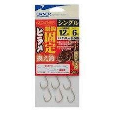 OWNER オーナーばり ヒラメ換え鈎固定シングル 12-6
