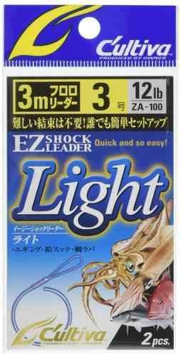 簡単にセットアップできるリーダーライン。 リーダー長: 3m 号数: 3号 強度: 12lb 対象魚: イカ、真鯛、セイゴ、スズキ（シーバス） スペック リーダー長: 3m 号数: 3号 強度: 12lb