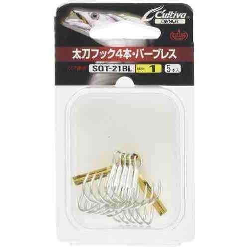 Fly Material - CULTIVA カルティバ 11622 SQT-21BL 太刀魚フック 4本BL #1