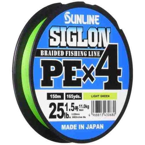 SIGLON PE×4 1.5号 / 150m ライトグリーン