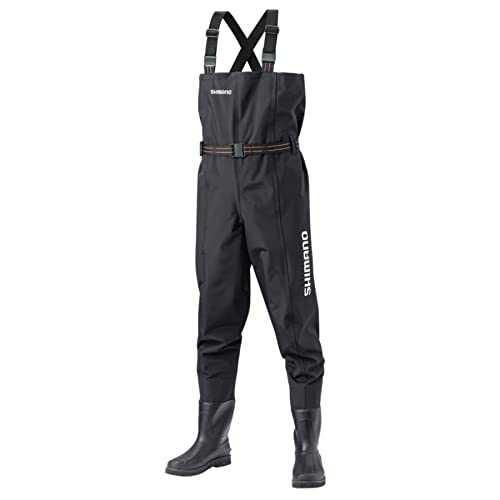 Fly Material - SHIMANO シマノ ハイパーウェーダー(チェストハイ・カットピンフェルトソール) FF-055T 黒 LL