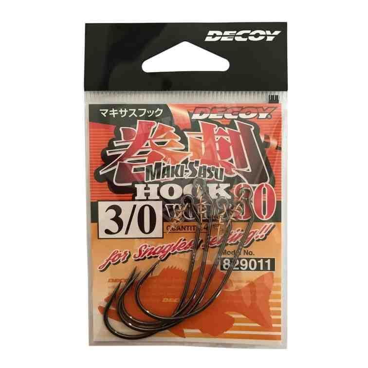Lures - DECOY デコイ ワーム30 マキサスフック #3/0