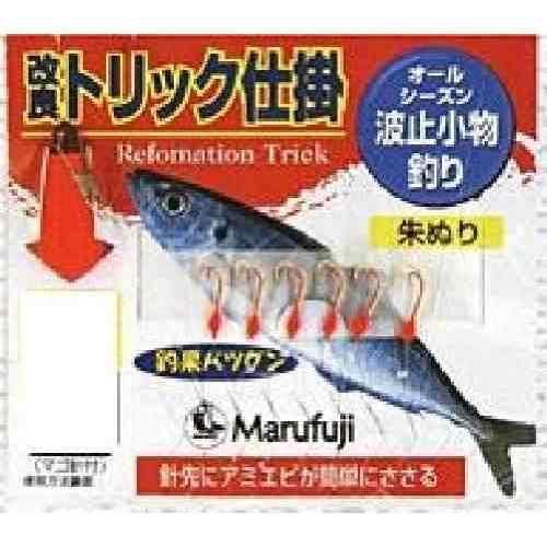 MARUFUJI まるふじ PW516S 改良トリック朱塗 6本 6