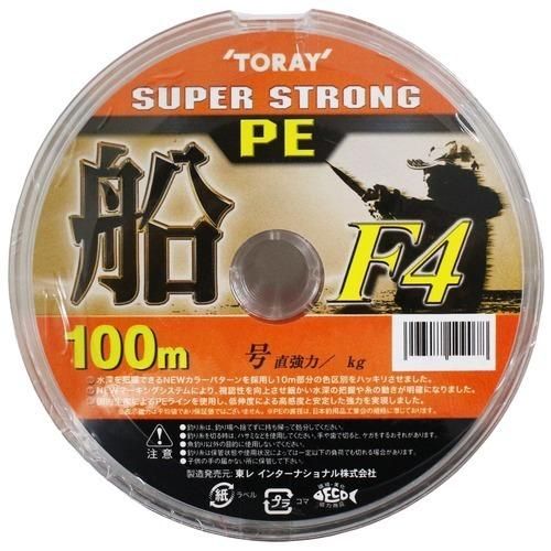 TORAY 東レフィッシング ★スーパーストロングPE船F4 100m連結 3号 12個入り