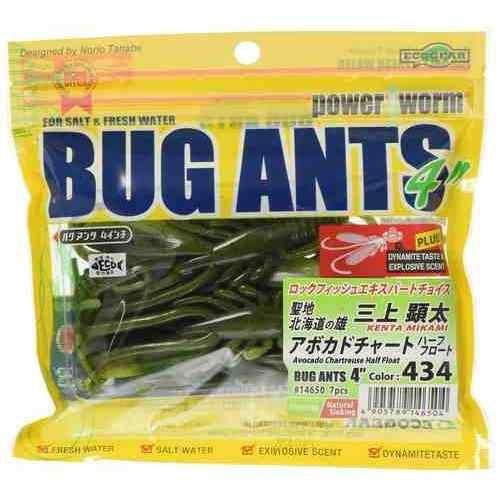Ecogear Bug Ants 3 434 Avocado Chartreuse Half Float