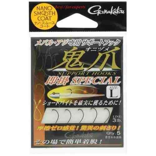 GAMAKATSU がまかつ サポートフック鬼爪 即掛スペシャル L