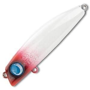 全長: 63mm総重量: 7.5g (本体重量: 6.5g)タイプ: フローティングアクション: 酔っ払い変則蛇行ロールレンジ: 5~60cm付属トレブル: オリジナル#8付属リング: オリジナル#3カラー: #06 レッドヘッドパール スモールベイトパターン攻略の最後の切り札に!!喰わせアクション×酔っ払いローリング!! 港湾から外洋まで全てをカバーする新世代の小型シャローランナー!!63mmの小型ボディながら港湾からロックショアゲームまで対応可能なボディ剛性と抜群の飛距離をあわせ持つ。「1、スローリトリーブ」「2、バランスを崩すギリギリの速度での誘い」二つの武器で、テロテロ君75Fとの使い分けが可能。固定重心と同じ鋭い立ち上がりでシーバスはもちろん、ヒラスズキや鯛類などで最も難しいスモールベイトパターン攻略の最後の切り札となることだろう。 魚種: [シーバス]ルアーの種類: [ミノー・プラグ]