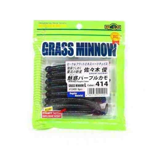 Ecogear Grass Minnow L 3-1/4 414 Enchanting Purple Camo