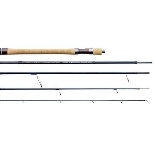 汎用トラベルモデルの釣竿。大型河川や湖での使用に適した設計で、遠投性に優れたレングスを持つ。 5ピース構造で持ち運びに便利 適度な張りとしなやかさを兼ね備えたアクション 7～9cmのミノープラグや10～20gのスプーンに対応 長時間の移動や歩行にも適した仕舞寸法 細身で軽量なブランク設計 ステンレスフレームとSiCリングのKガイドを採用 天然ウッド素材と西陣織カーボンパイプのグリップ スペック タイプ: S サイズ: 2.54m（8フィート4インチ） 継数: 5ピース アクション: R 仕舞寸法: 58.5cm 適合ルアウェイト: MAX 25g 適合ライン: MAX 4LB 適合ラインPE: MAX 1.2号 リアグリップレングス: 315mm 先径: 1.8mm 自重: 137g カーボン／グラス含有率: 97／3