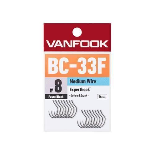 VANFOOK ヴァンフック BC-33F エキスパートフック (ボトム&クランク) 100入 フッソブラック #7