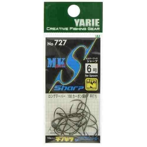 YARIE ヤリエ 727 MKフックシャープ 6号 ナノテフ 500円パック(エムケーフックシャープ)