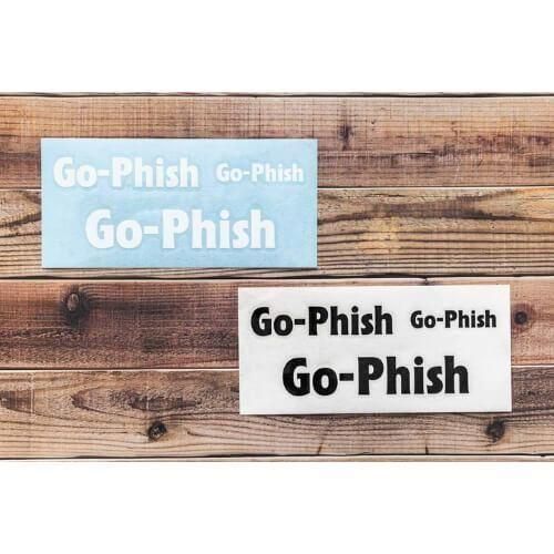 Go-Phish ゴーフィッシュ 3サイズ ロゴカッティングステッカー #1 ホワイト
