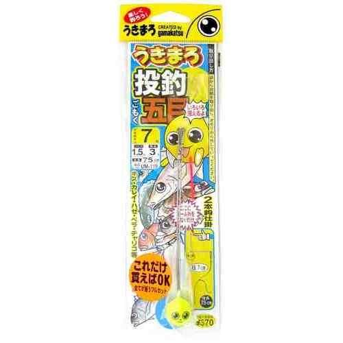 GAMAKATSU がまかつ うきまろ投釣五目仕掛 UM119 7-1.5