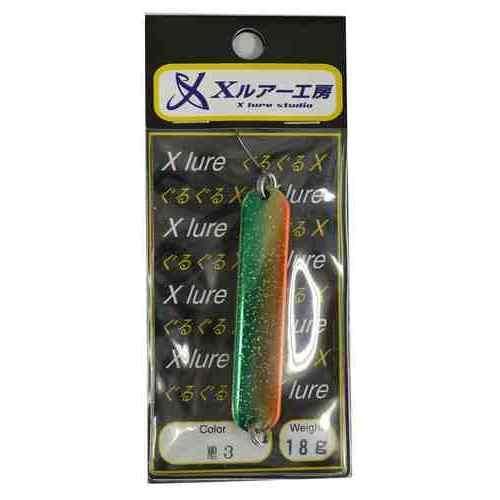 Recent Guruguru X/N 18g No03 G — оранжево‑зеленый блеск