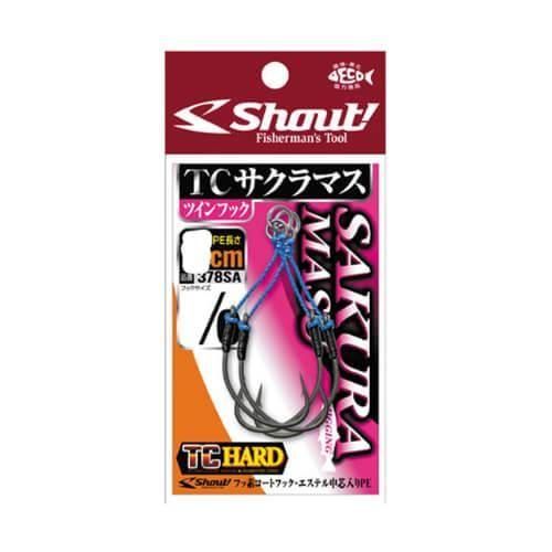 SHOUT! シャウト 380SA TCサクラマスツインフック 3cm 3/0