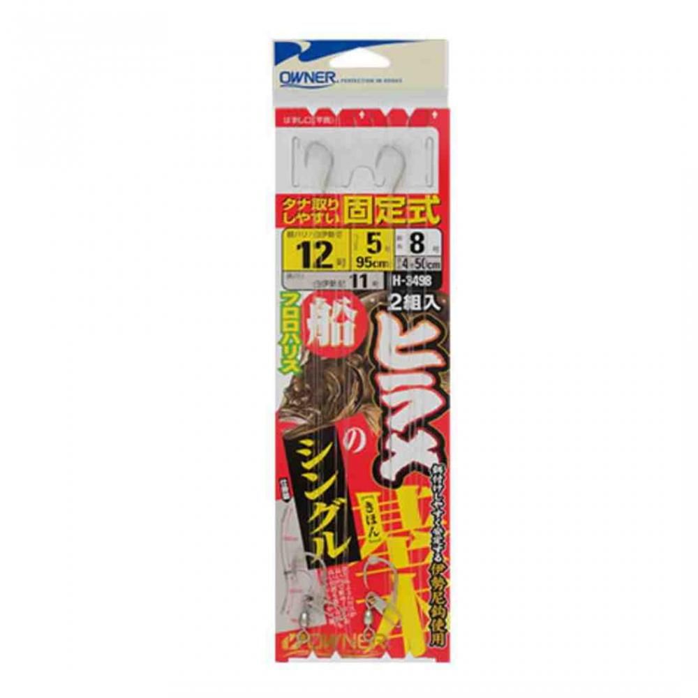 タナ取りがしやすく、エサ付けも簡単な釣具。 固定式の設計でタナ取りが容易 伊勢尼親鈎を使用し、エサ付けがスムーズ 捨て糸がハリスより長く、エサを高い位置でも低い位置でも泳がせることが可能 活きエサの泳ぎを活かすシングル孫鈎仕様 孫鈎には白伊勢尼を使用 スペック 号数: 12 ハリス: 5号 幹糸: 8号 全長: 1.5m カラー: シルバー系