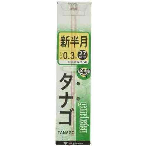 GAMAKATSU がまかつ 糸付 タナゴ鈎 新半月(茶) 0.3