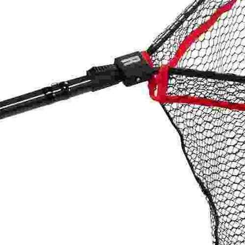 軽量で持ち運びに便利な折り畳み式カーボンネット。 全長：約108cm 自重：359g サイズ：約50×約40cm 深さ：40cm ハンドル長さ：50cm 軽量カーボン素材を使用 ハンドル部分はEVA素材で掴みやすい 中型～大型魚に対応 ラバーコーティングされた絡みにくいメッシュ スペック 全長: 1080mm 自重: 359g サイズ: 500×400mm 深さ: 400mm ハンドル長さ: 500mm