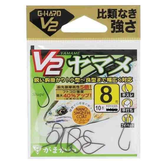 鈎掛かりの良いヤマメ形状 高い貫通力を生み出す内向きフォルム 高強度素材「G-HARD V2」搭載 幅広い号数設定により、小型魚の数釣りから本流での大物狙いまで対応 品名コード: 68798 号数: 8 入数: 10本