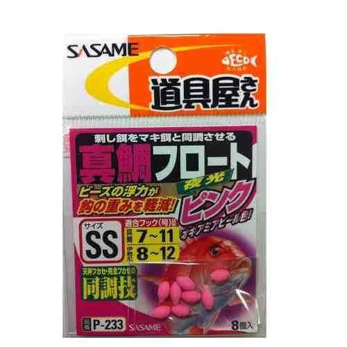 SASAME ささめ針 P-233 道具屋 真鯛フロート(夜光ピンク)SS