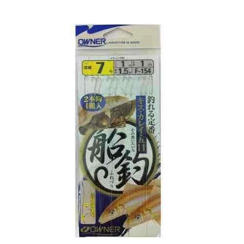 高い耐久性と信頼性を兼ね備えた釣り具。 号数: 7 ハリス: 1 幹糸: 1.5 流線サイズ鈎: 7/ハリス1 スペック メーカー品番: F-154