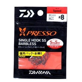 DAIWA ダイワ プレッソシングルフック SSBL AS8P
