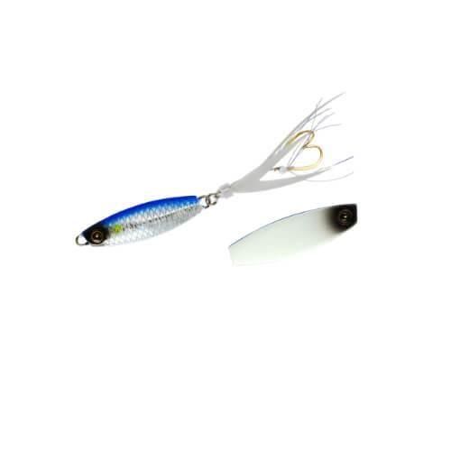 ジャックアイ豆クネクネ 3g リアル魚鱗ブルーイワシ網目夜光/夜光