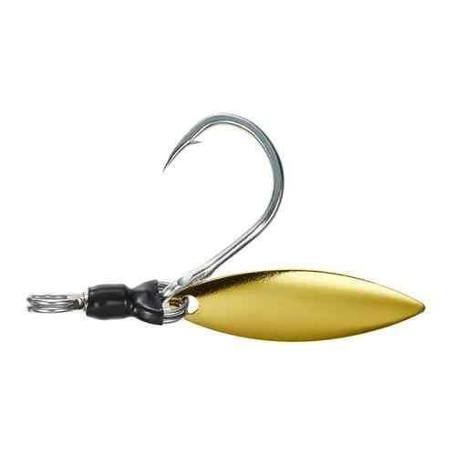 メタルエフェクトBlade専用設計のアシストフック。海水の浸食によるBladeの回転不良やくすみを防ぐための交換が可能。 Bladeの劣化を防ぐ設計 ルアーのチューンナップにも対応 スペック サイズ: L 入数: 2個 カラー: ゴールド