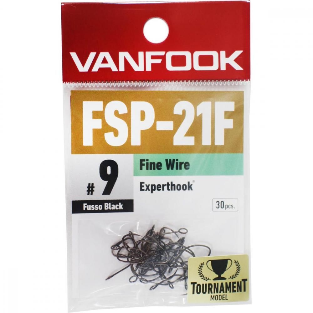 VANFOOK ヴァンフック FSP-21F エキスパートフック トーナメントモデル 30入 フッソブラック #9