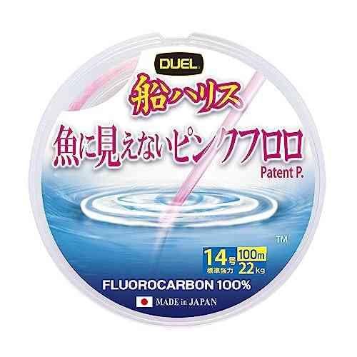 DUEL デュエル 魚に見えないピンクフロロ 船ハリス 100m 14号 SP ステルスピンク