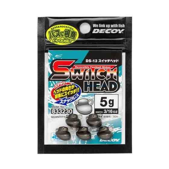 カツイチ デコイ DS-13 スイッチヘッド 14g ガンブラック