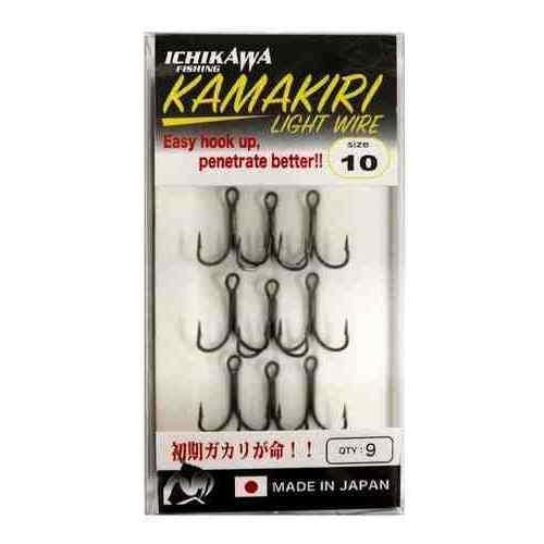 細軸設定のトレブルフック。小型ルアーや軽量ハリに最適。 特徴的な形状を維持しつつ、細軸設計 低水温期や喰いが浅い時に効果的 ルアーの動きを損なわないセンターアイ採用 表面は滑らかなPTFEコーティング スペック サイズ: ＃10 入数: 9 カラー: サイズ#10