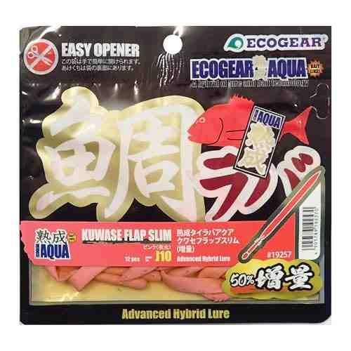 ECOGEAR エコギア 熟成タイラバアクア クワセフラップスリム (増量パック) J10 ピンク (夜光)