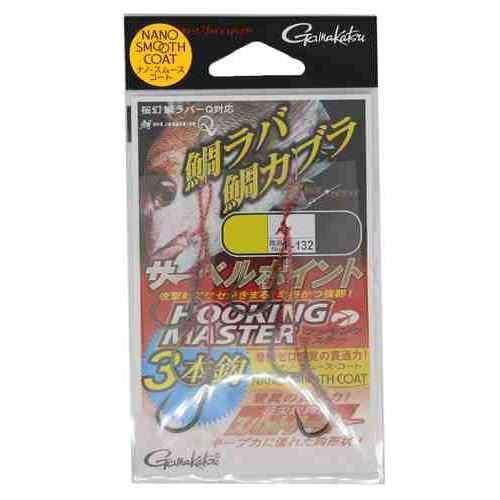 GAMAKATSU がまかつ 糸付 サーベルポイントフッキングマスター 3本 F132 S