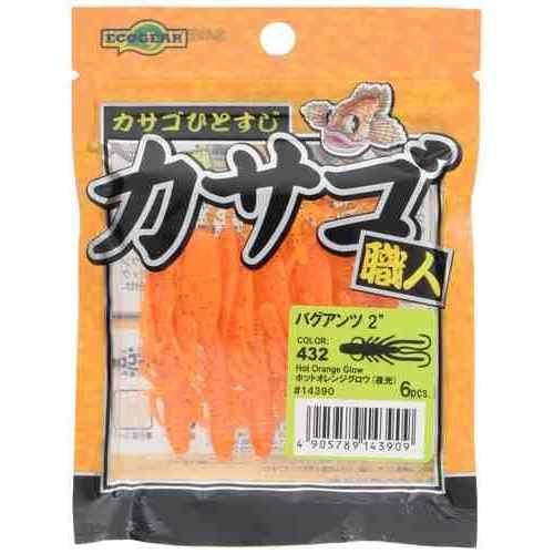 ECOGEAR Kasago Craftsman Bug Ants 2 432 Hot Orange Glow — ночное светящееся