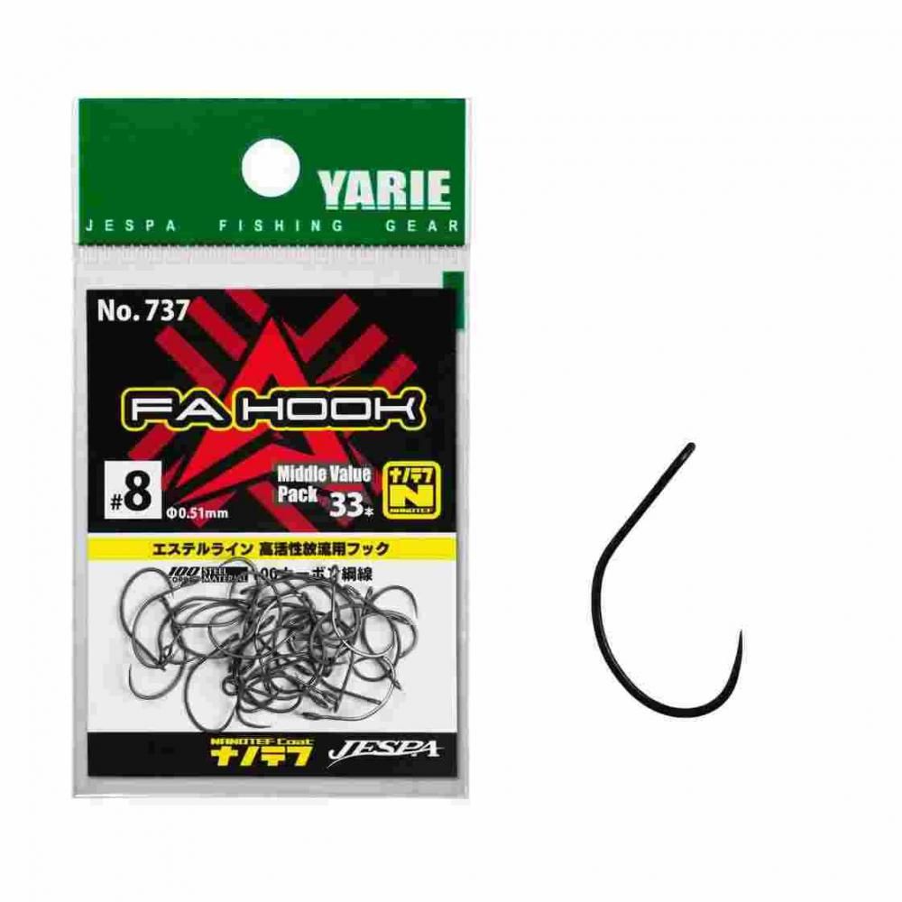 YARIE ヤリエ 737 FAフック 1000パック 8号