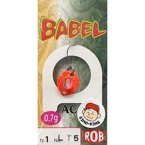 rob lure BABEL ACEロブルアー バベルA(エース) ボディ長: 14.1mm 自重: 0.7g 入り数: 3個 フォール・ボトムはもちろん!「巻き」にもGOOD! 穴空いちゃってて、い〜〜んです!