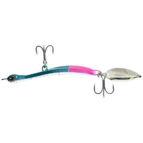 全長: 76mm重量: 40g アクション: ローリング + スラローム フック: フロント#8 / リア#6 リング: #3 ブレード: NEW ima Blade 推奨エリア: サーフ、ヘッドランド、防波堤 カラー: #ST40-008 ブルーピンク より遠くへ、そしてディープゾーンへ ノーマルモデルより7g重量UPでさらに沖のポイントや深いエリアに対応 スプーン的なボディアクションが強化、よりヒラメにアピール 引き重りせず長時間使える 「メタルジグ(遠投性) + スプーン(アクション) + スピンテールジグ(フラッシング)」という釣れる3大要素を全て兼ね備えた新しいタイプのルアー サーフで使えるギリギリの重さ設定で遠投性能の向上 ボディが大きくなり、レードルカップの水噛みが良くなったため、スプーン的なボディアクションが強化 「動くものに敏感に反応する」ヒラメによりアピールするアクション 新たに開発したブレードの採用で、引き重りせず長時間使えるように仕上がっている 魚種: シーバス、ヒラメ カラー: シルバー系 ルアー潜度: サーフェイス、1.0~2.9m、3.0~4.9m ルアーの種類: シンキングペンシル、スピン・ブレード系、ソルトウォーター ルアー重量(g): 40~59g ルアーサイズ(センチ): 5.0~9.9cm