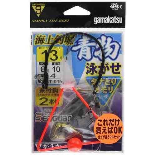 底付近を攻めるための釣具。根掛かりしにくい設計で、ピンポイントでターゲットを狙える。 オモリ部分に「タナ取りオモリII」を使用 底ギリギリを攻めることが可能 エダスは短めに設定 底付近から表層まであらゆるタナを狙える スペック 号数: 13号 ハリス: 8 道糸: 10 全長: 1.05m 使用鈎: ヒラマサ・ブリ王（金） サイズ鈎: 13号 ハリス: 8 カラー: ゴールド系 メーカー品番: 42577-13-8