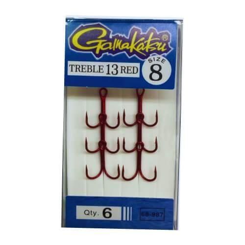 GAMAKATSU がまかつ バラ トレブル13(バラフラットアイ)RED #8 トクチュウ