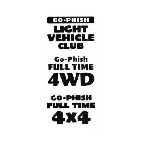 Go-Phish ゴーフィッシュ 4WDステッカー black