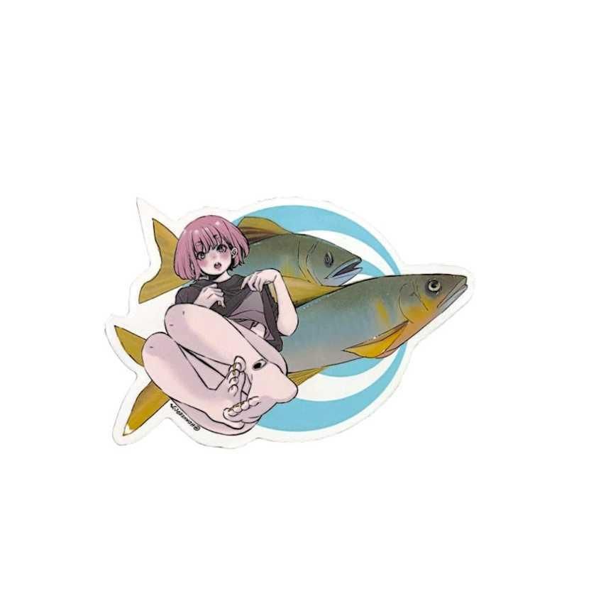 J-like Product ジェイライクプロダクト フィッシュアートステッカーmini アユ