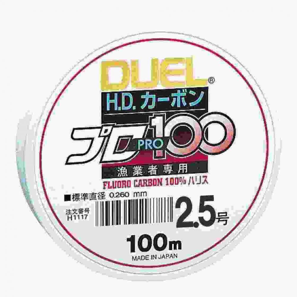 DUEL デュエル HDカーボンプロ100S 2.5号 クリアー
